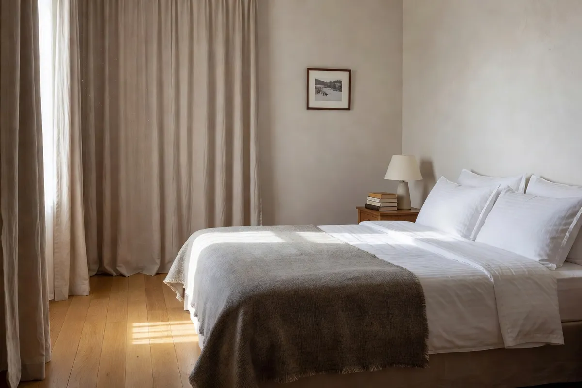 Chambre d'hotel confortable en Russie